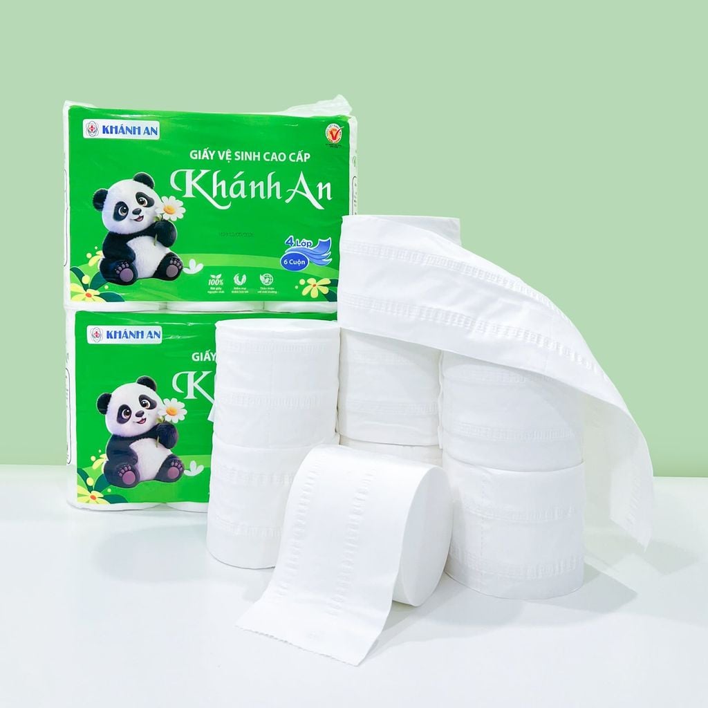 Khăn Giấy Vệ Sinh Cao Cấp Khánh An Không Lõi