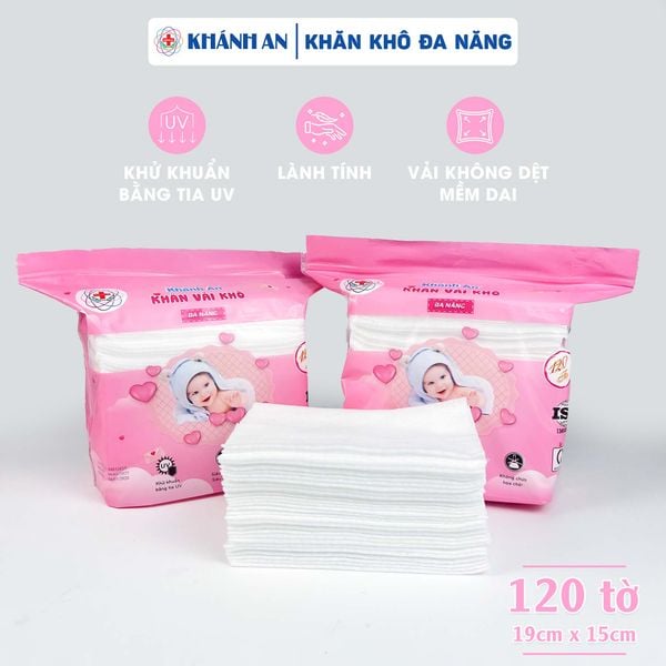 Khăn khô đa năng Khánh An (Hồng)