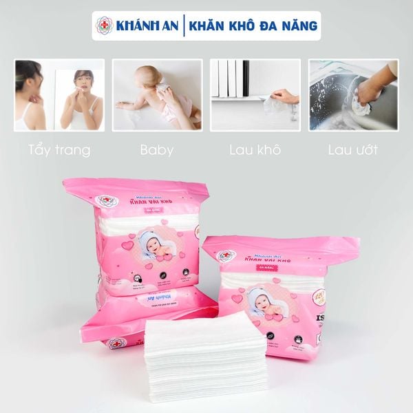 Khăn khô đa năng Khánh An (Hồng)