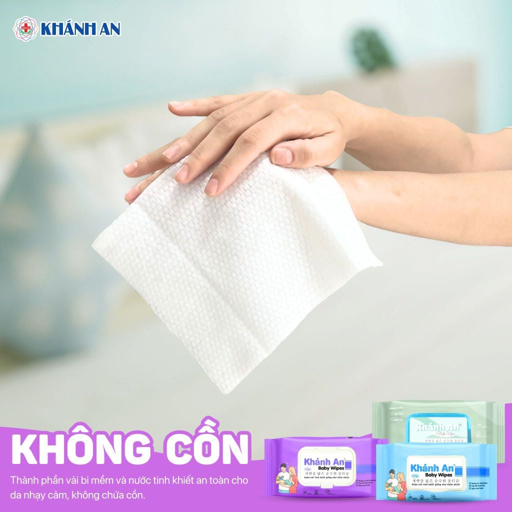 Khăn ướt không mùi Khánh An 180g
