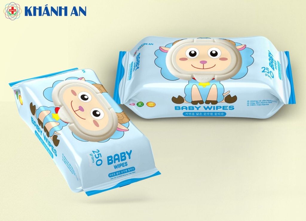 Khăn ướt không mùi Khánh An 250gr con cừu