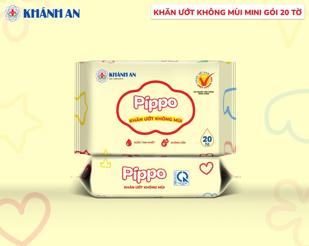 Khăn ướt không mùi mini Pippo