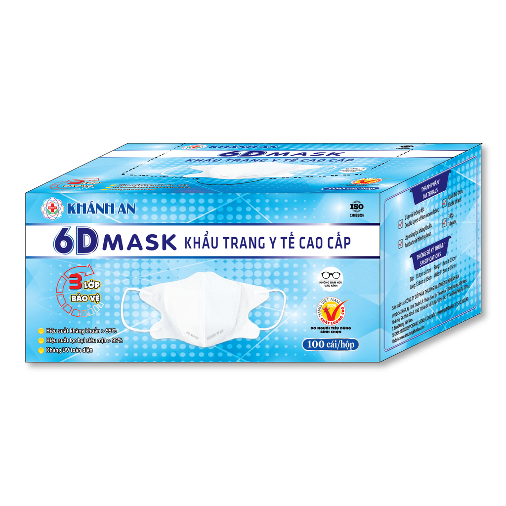 Khẩu trang 6D MASK Khánh An