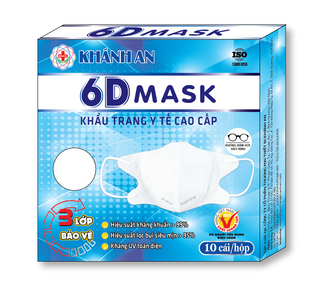 Khẩu trang 6D MASK Khánh An