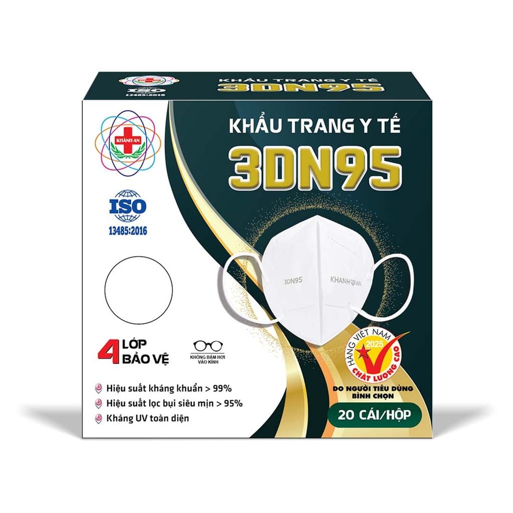 Khẩu Trang Y Tế 3DN95 Khánh An