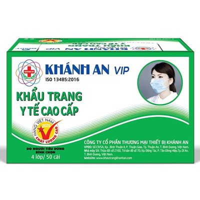 Khẩu trang y tế 4 lớp VIP Khánh An