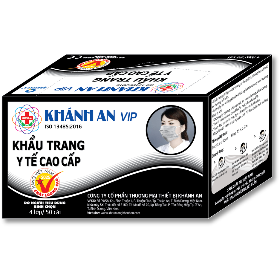 Khẩu trang y tế 4 lớp VIP Khánh An