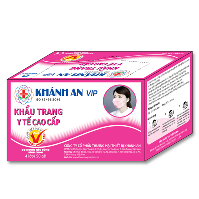 Khẩu trang y tế 4 lớp VIP Khánh An