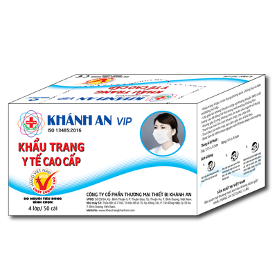 Khẩu trang y tế 4 lớp VIP Khánh An