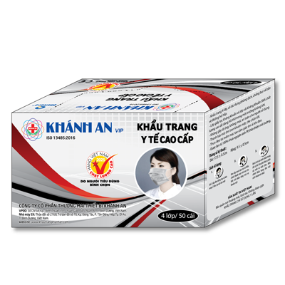 Khẩu trang y tế 4 lớp VIP Khánh An