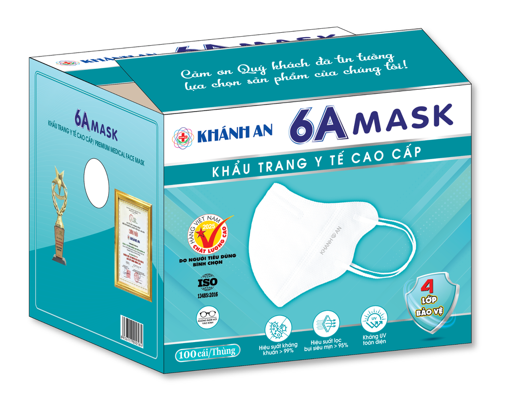 Khẩu trang y tế 6A MASK Khánh An