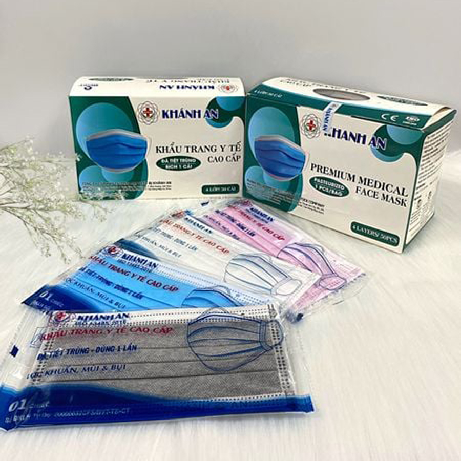 Khẩu Trang Y Tế Cao Cấp 4 Lớp (Loại bịch 1 cái)