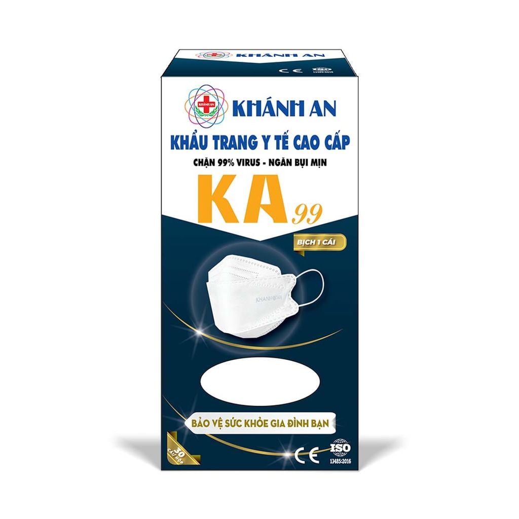 Khẩu trang y tế KA99 Khánh An (bịch 1 cái)