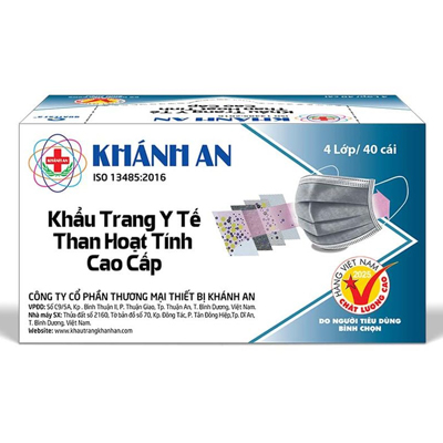 Khẩu trang y tế than hoạt tính Khánh An
